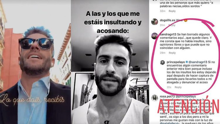 Pelayo Díaz respondiendo a una persona que le crítica / Foto: Instagram