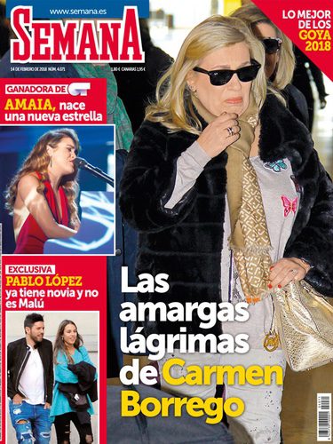 Pablo López y Claudia Nieto en la portada de Semana