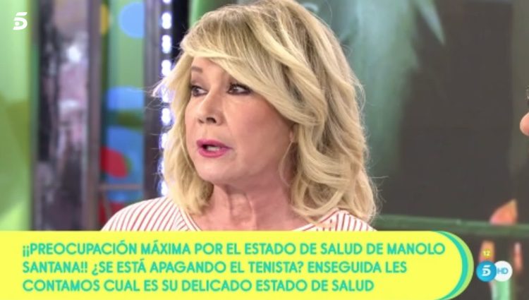 Mila Ximénez hablando de Manolo Santana/ Fuente: teleicnco.es
