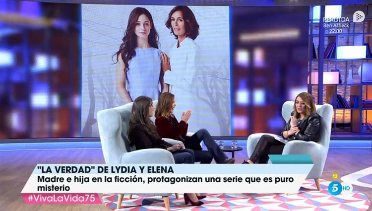 Lydia Bosch y Elena Rivera con Toñi Moreno en 'Viva la vida'/Foto: Telecinco