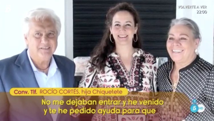 Rocío Cortés hablando de Carmen Gahona en 'Sálvame'. Fuente: telecinco.es