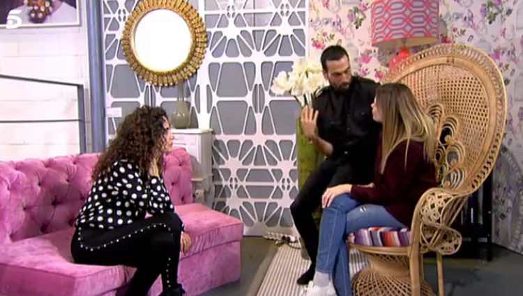 María Lapiedra con Manuel Zamorano y Cristina Rodríguez en 'Cámbiame' / Telecinco.es