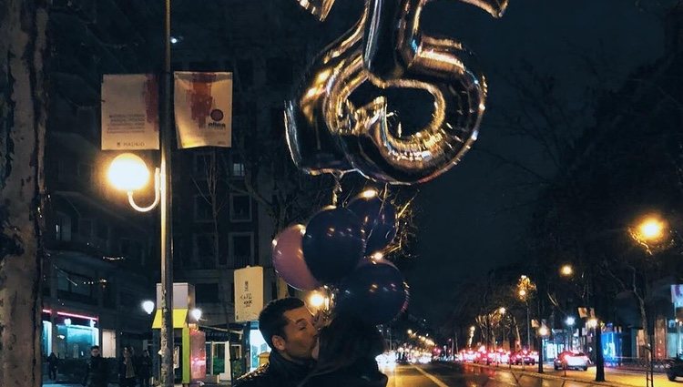 Benji Aparicio y Laura Matamoros celebrando su 25 cumpleaños / Foto: Instagram