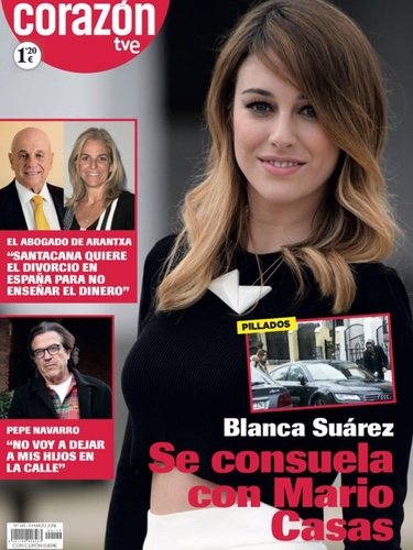 Blanca Suárez y Mario Casas en la portada de la revista Corazón