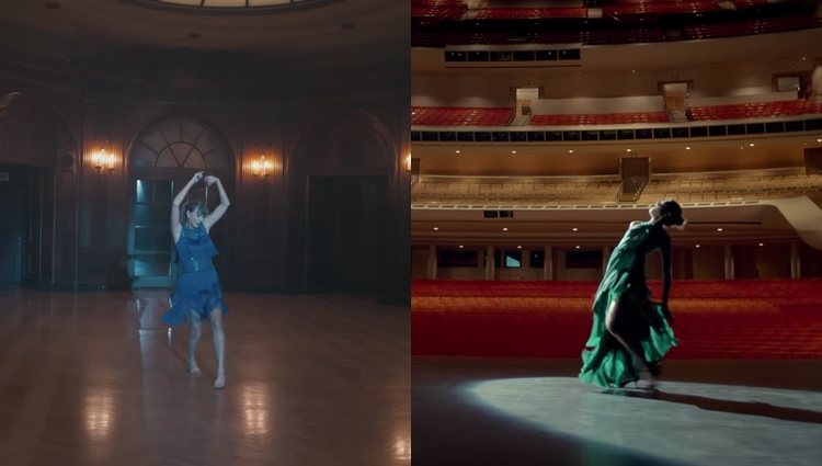 Izquierda: videoclip de 'Delicate'; Derecha: anuncio de Kenzo