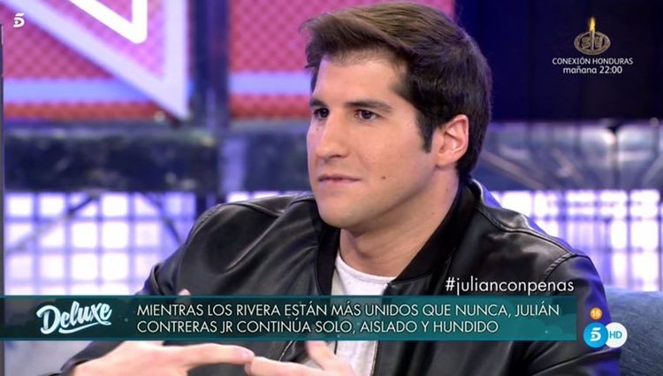 Julián Contreras Jr., durante su aparición en el programa 'Sábado Deluxe' / Telecinco.es