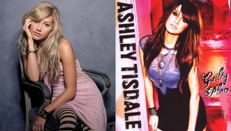 Las portadas de los discos de Ashley Tisdale: 'Headstrong' (2007) y 'Guilty Pleasure' (2009)
