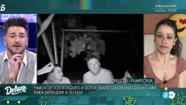 Maite Galdeano y Hugo Paz mantuvieron un tenso enfrentamiento en 'Sábado Deluxe' | Foto: Telecinco