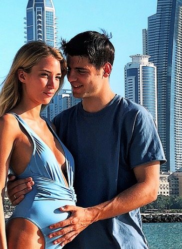 Alice Campello y Álvaro Morata presumen de amor y embarazo en Dubai/Foto: Instagram