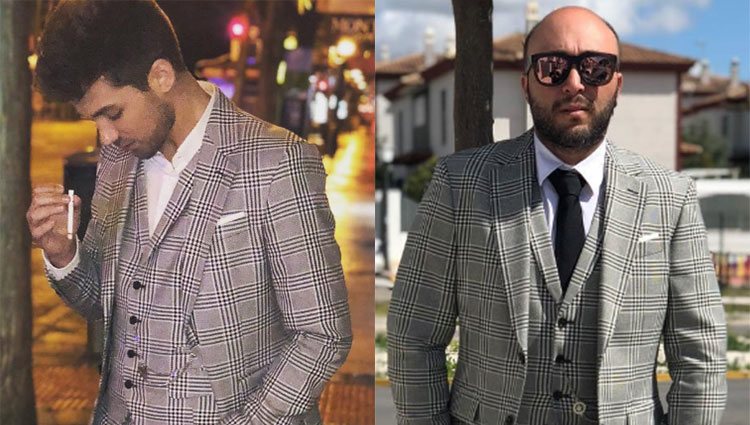 Alejandro Albalá y Kiko Rivera posando con el mismo traje de Zara / Fuente: Instagram