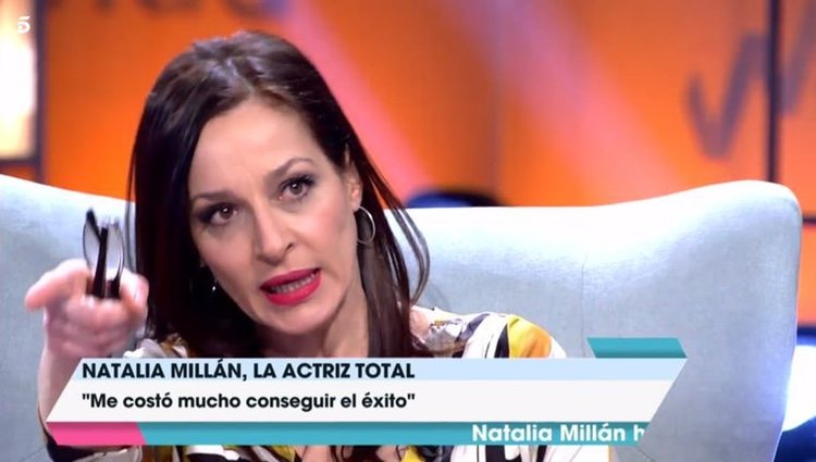 Natalia Millán hablando de su carrera profesional en 'Viva la vida'/ Fuente: telecinco.es