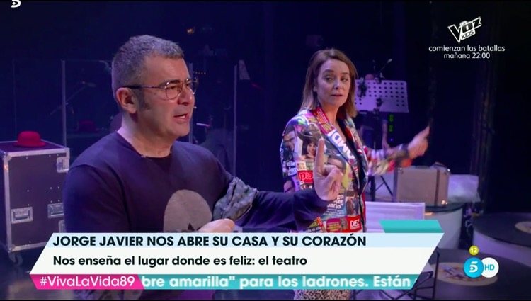 Jorge Javier Vázquez y Toñi Moreno en el Teatro Rialto/Foto: Telecinco