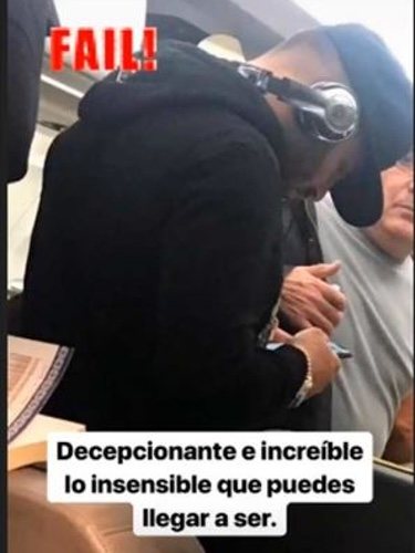 Jesé Rodríguez dentro del avión / Fuente: Instagram