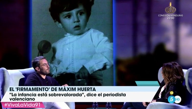 Maxim Huerta asegura que él no tuvo una infancia bonita. / Fuente: Telecinco.es
