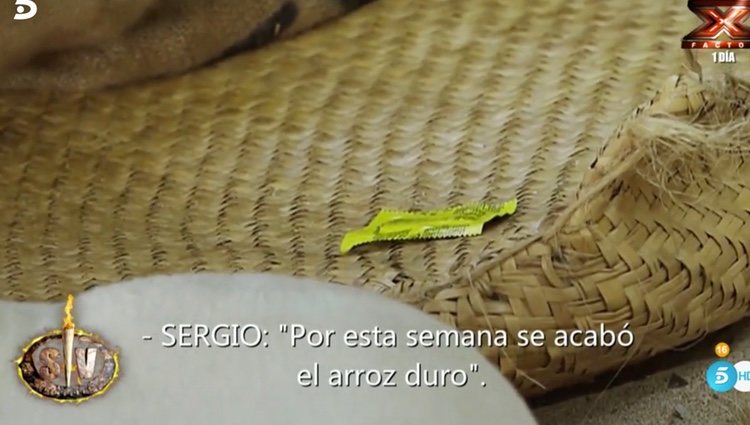 El preservativo de la discordia / Foto: telecinco.es