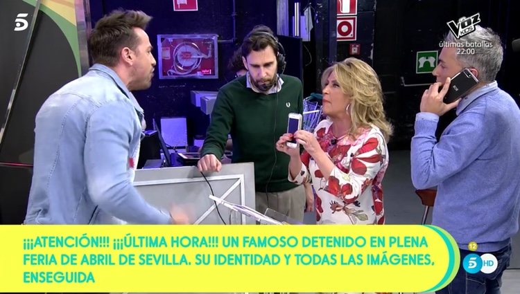 Rafa Mora discutiendo con Lydia Lozano | Foto: Telecinco.es