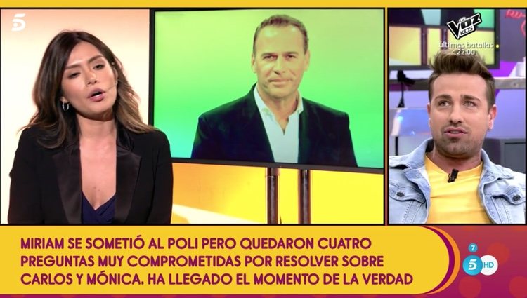 Miriam Saavedra contra Rafa Mora | Foto: Telecinco.es