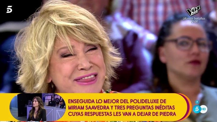 Mila Ximénez imitando a María Lapiedra | Foto: Telecinco.es