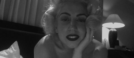 Gaga posó desnuda para su homenaje a Monroe / Foto: Twitter