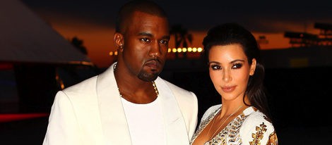 Kim Kardashian y Kanye West en Cannes 2012
