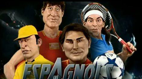 Parodia de los deportistas españoles en los guiñoles de Canal+ Francia