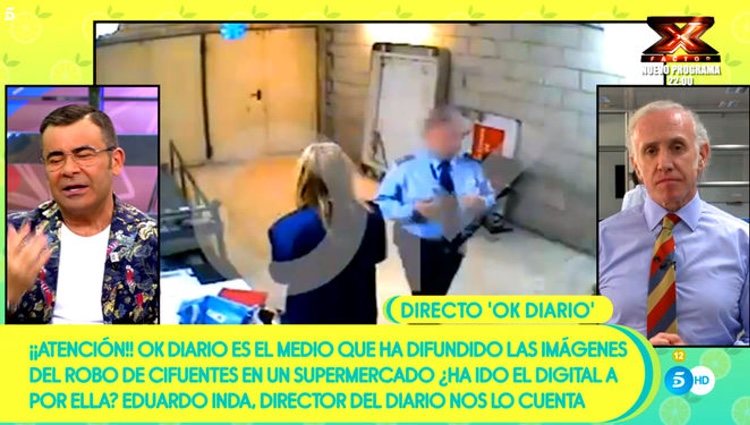 Eduardo Inda entra en 'Sálvame' para aclarar el vídeo de Cifuentes | Funte: Telecinco.es