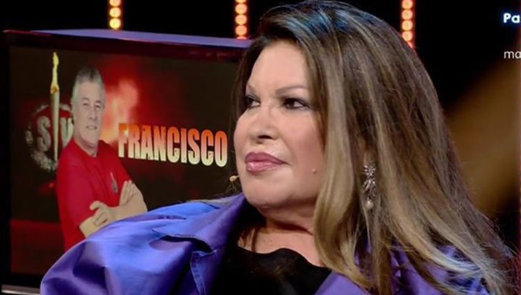 Paca, mujer de Francisco, en la gala de 'Supervivientes 2018' Foto: Telecinco