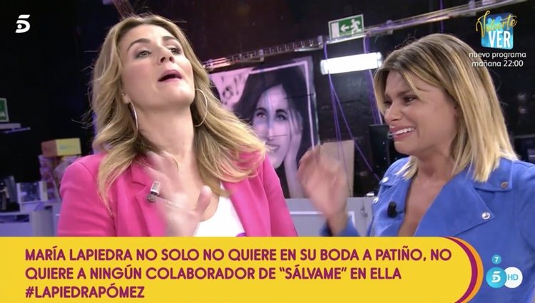 María Lapiedra rompió a llorar tras escuchar el comentario de Mila Ximénez | Foto: Telecinco