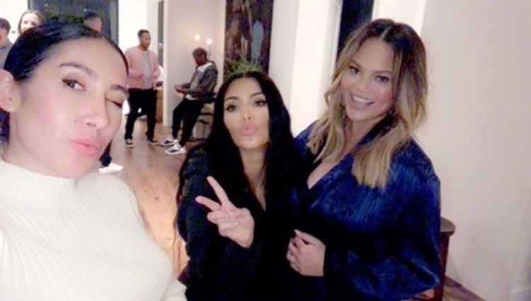 Jen Atkin, Kim Kardashian y Chrissy Teigen | Foto: Instagram