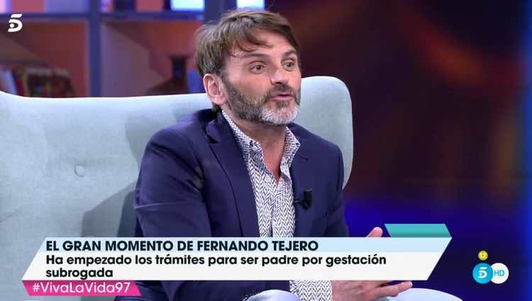Fernando Tejero hablando de su instinto paternal / Telecinco.es