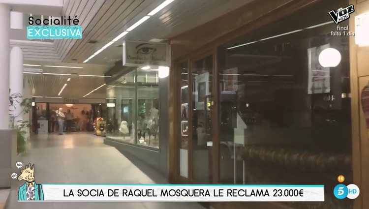 Centro de estética que reclama la socia de Raquel Mosquera / Fuente: telecinco.es