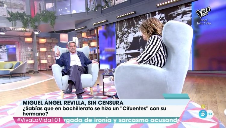 Miguel Ángel Revilla en el plató de 'Viva la vida' | Foto: Telecinco