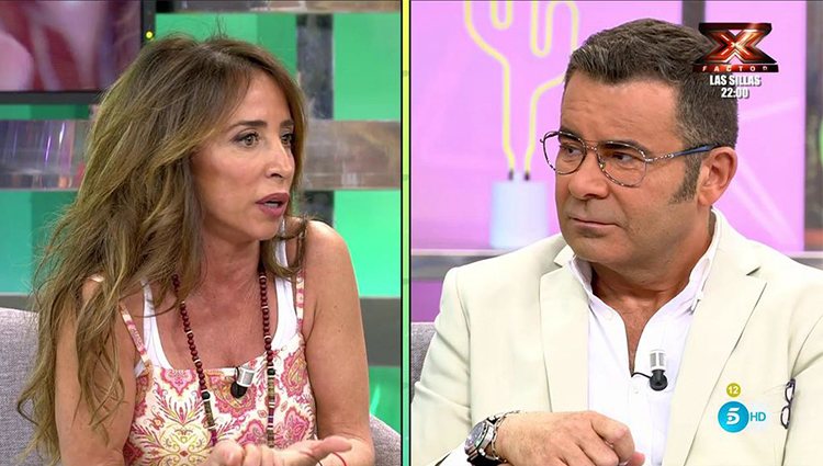 Jorge Javier Vázquez y María Patiño. Foto: Telecinco