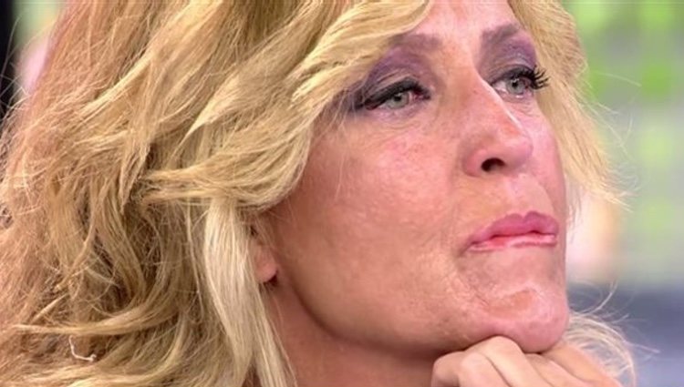 Lydia Lozano llorando en 'Sálvame' / Telecinco.es