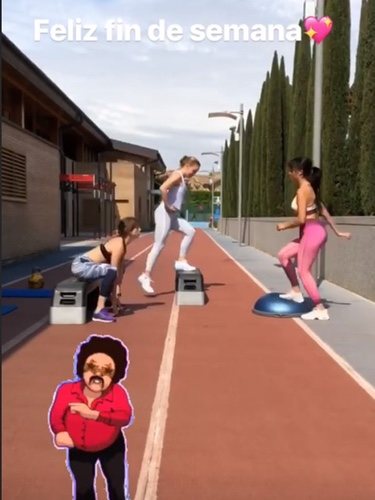 Georgina Rodríguez y sus amigas haciendo deporte / Instagram