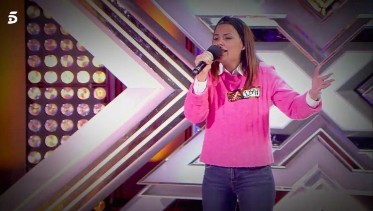 María Jesús López durante su audición en 'Factor X' | telecinco.es