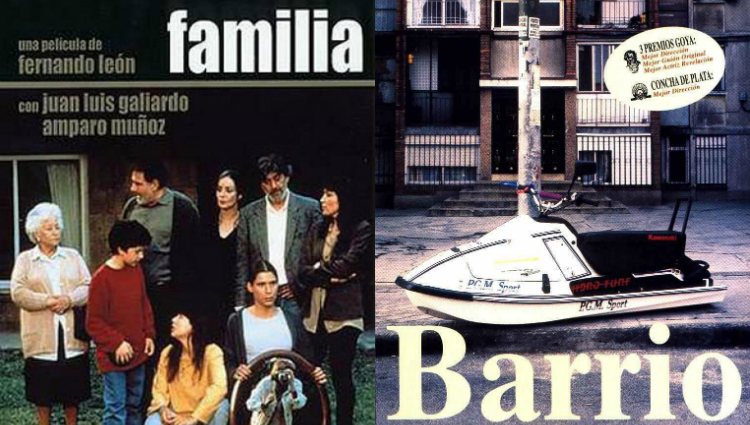 Los carteles de las películas 'Familia' y 'Barrio'n
