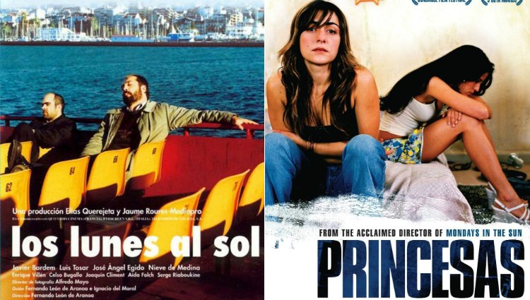 Los carteles de las películas ' Los lunes al sol y 'Princesas'