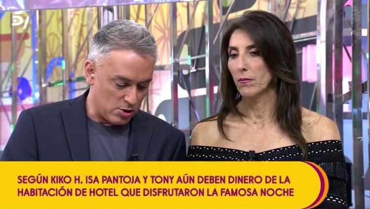 Kiko Hernández y Paz Padilla en 'Sálvame' | Foto: Telecinco.es