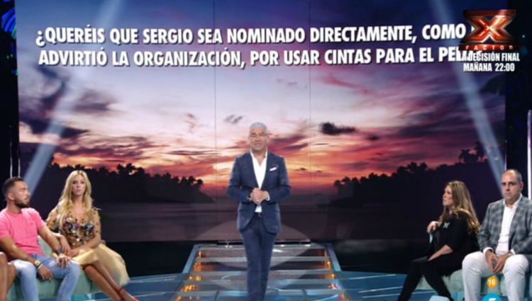 El 76,2% de la audiencia decide castigar a Sergio con la nominación directa | telecinco.es