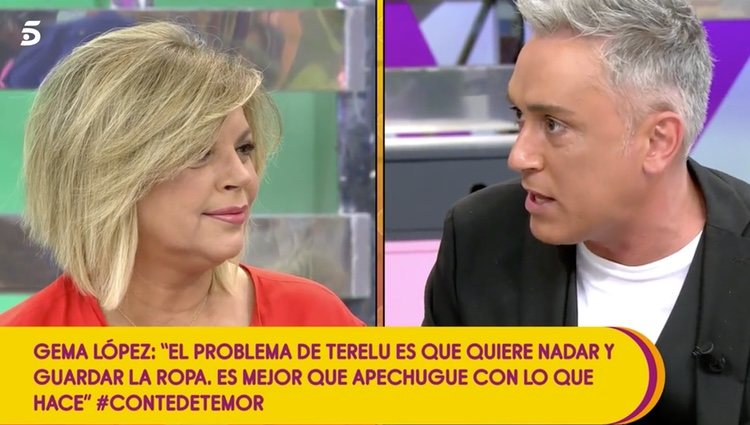 Terelu Campos discutiendo con Kiko Hernández / Telecinco.es