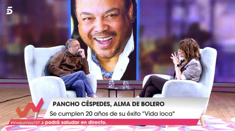 Pancho Céspedes durante su entrevista con Toñi Moreno en 'Viva la vida' | telecinco.es