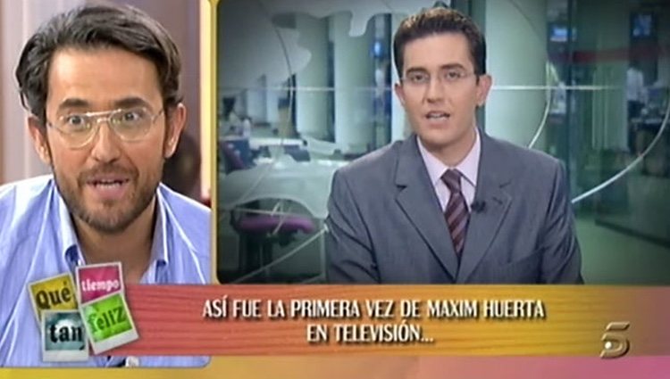 Màxim Huerta recordando sus inicios en la televisión/ Fuente: Telecinco