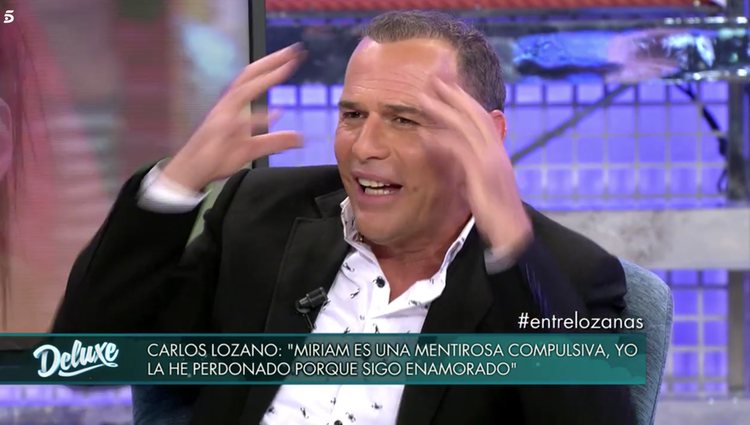 Carlos Lozano no permitió las amenazas de ninguna de sus ex / Telecinco.es