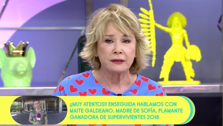 Mila Ximénez alabando el concurso de Suescun en 'Sálvame' / Telecinco.es