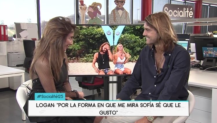 María Patiño y Logan Sampdreo en 'Socialité' / Telecinco.es