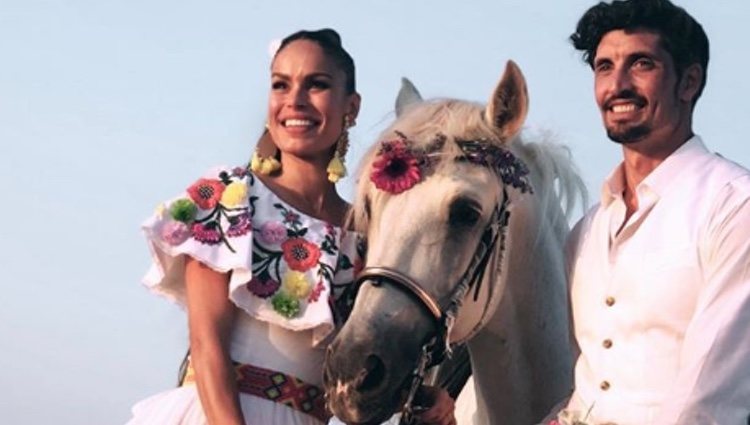 Mireia Canalda y Felipe López durante la boda / Fuente: Instagram