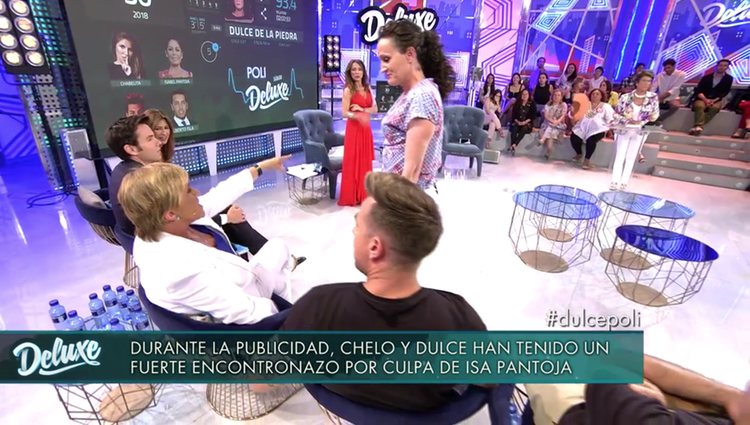 Se vivieron momentos muy tensos entre Chelo y Dulce / Telecinco.es