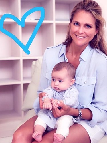 Magdalena de Suecia ha celebrado el cuarto mes de vida de la Princesa Adrienne/Fuente:Instagram