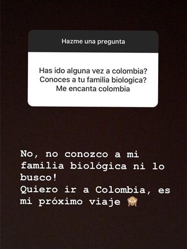Captura de pantalla de las historias de Gloria Camila / Instagram